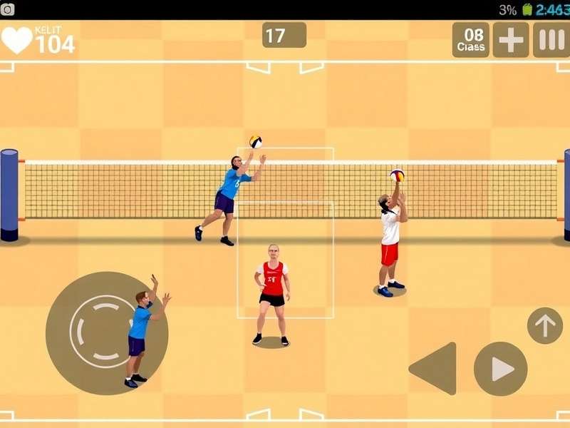 National Volley Stars Game Screenshot